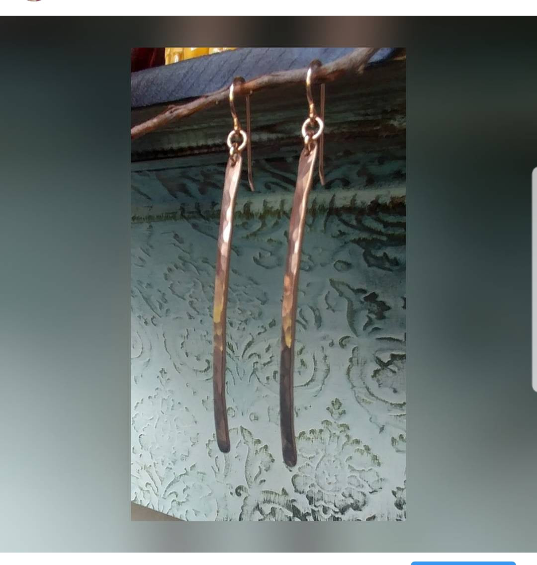 Minimalist bar earrings