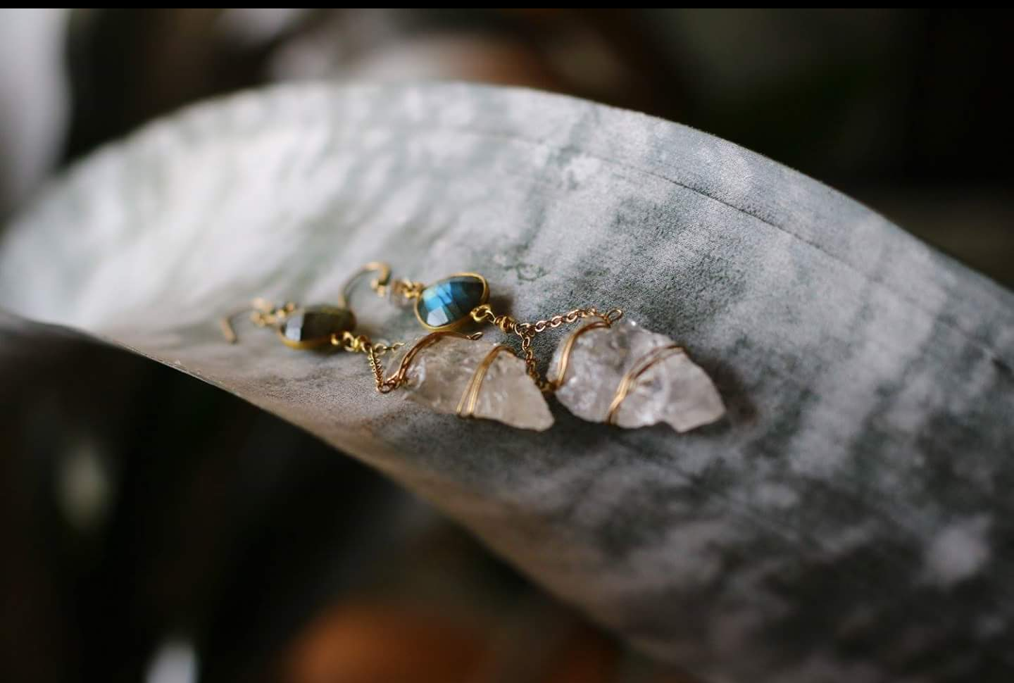 Crystal Arrowhead Earrings