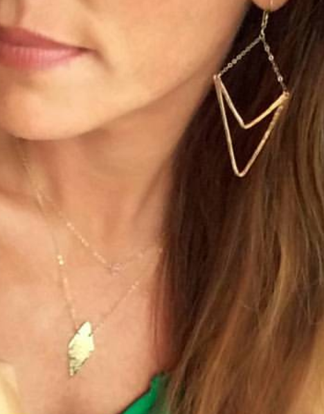 Hammered Arrow Earrings