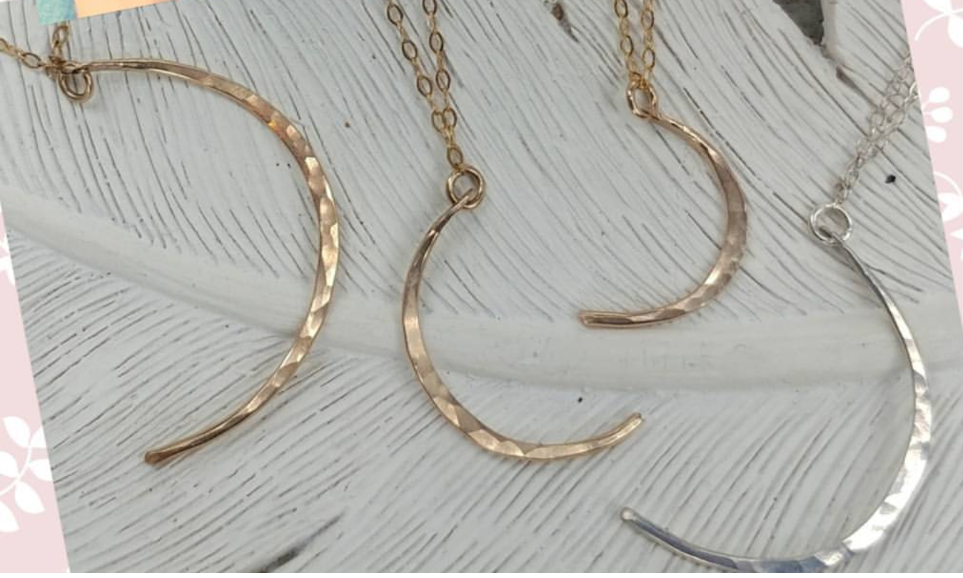 Crescent Moon Sliver Necklace