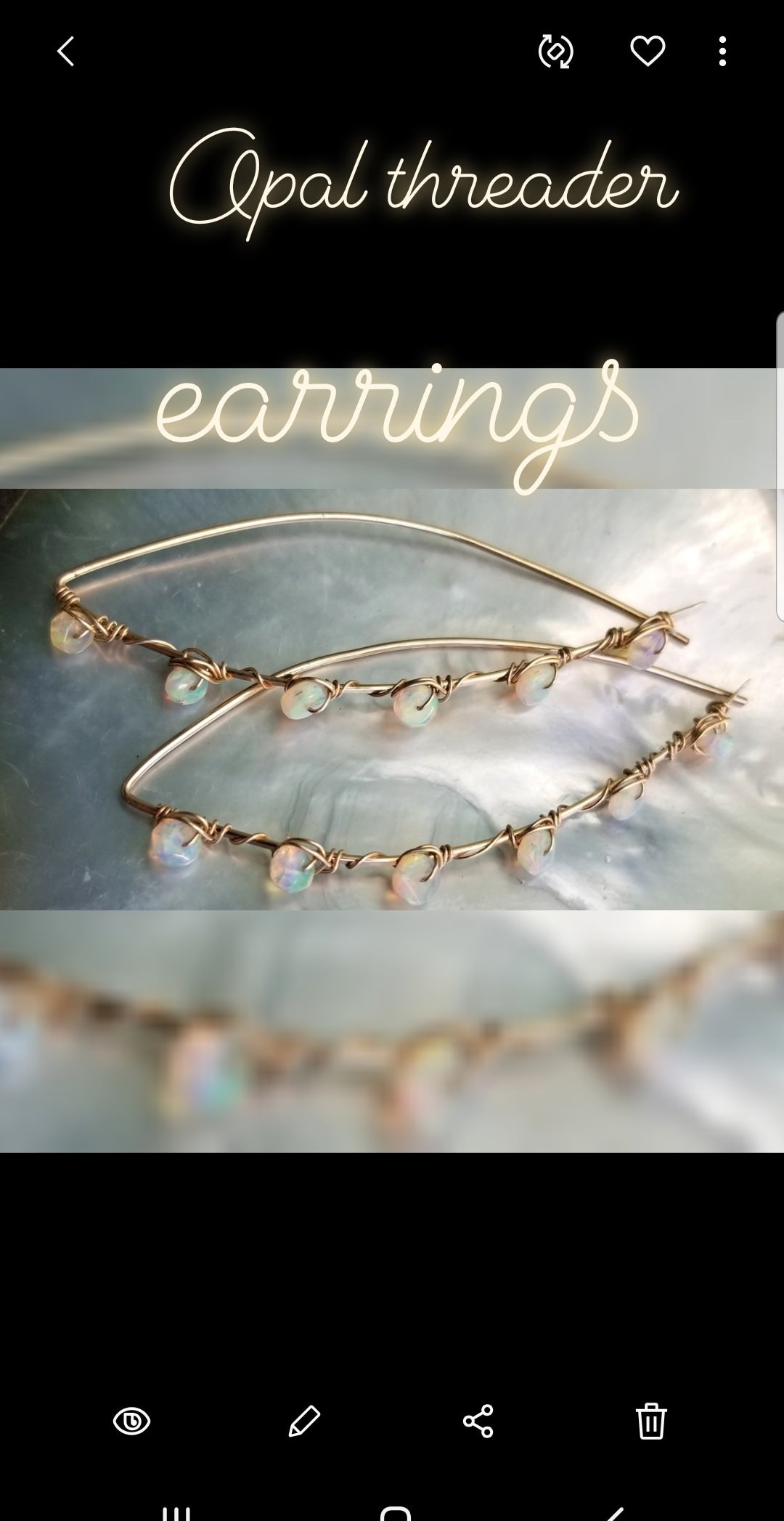 Opal Threader Earrings