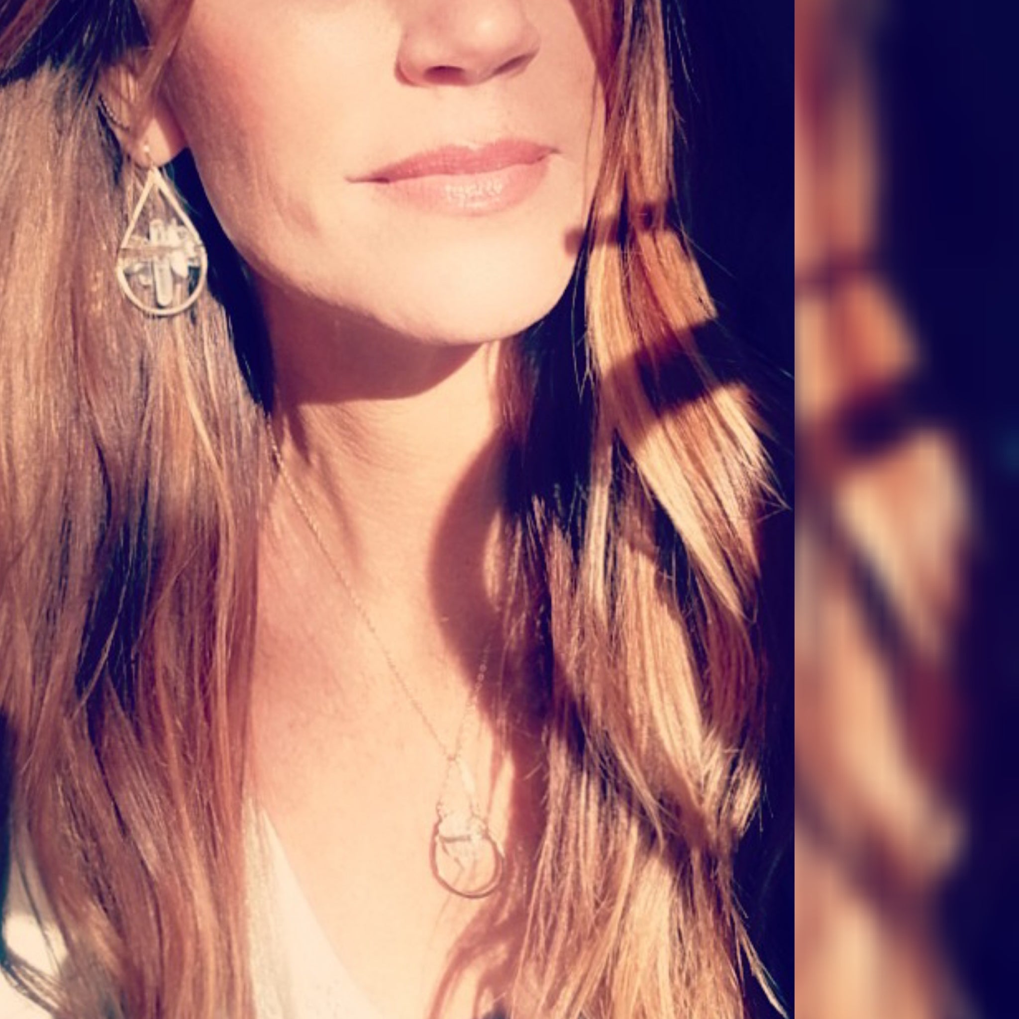 Crystal Tear Drop Earrings