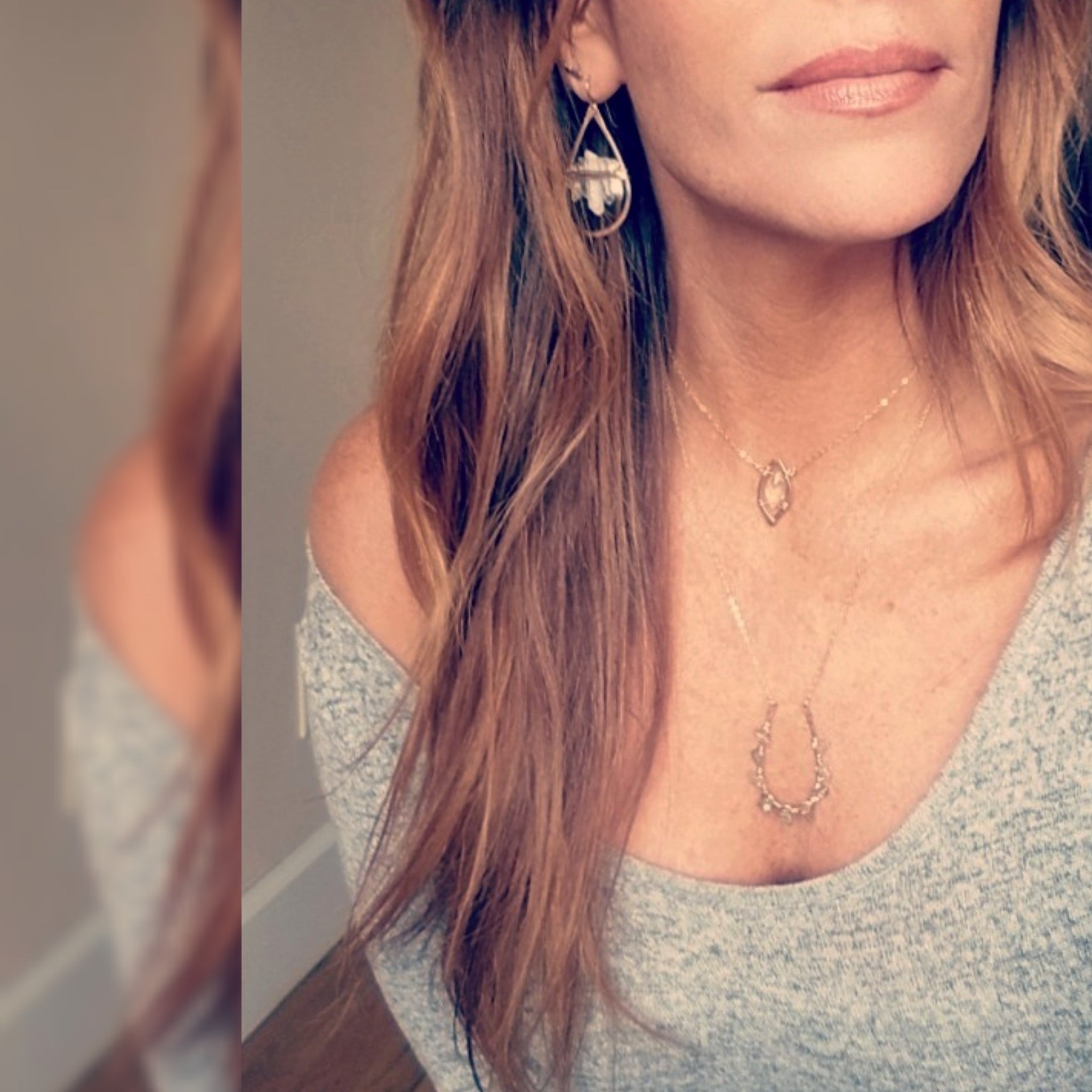 Labradorite Horseshoe necklace