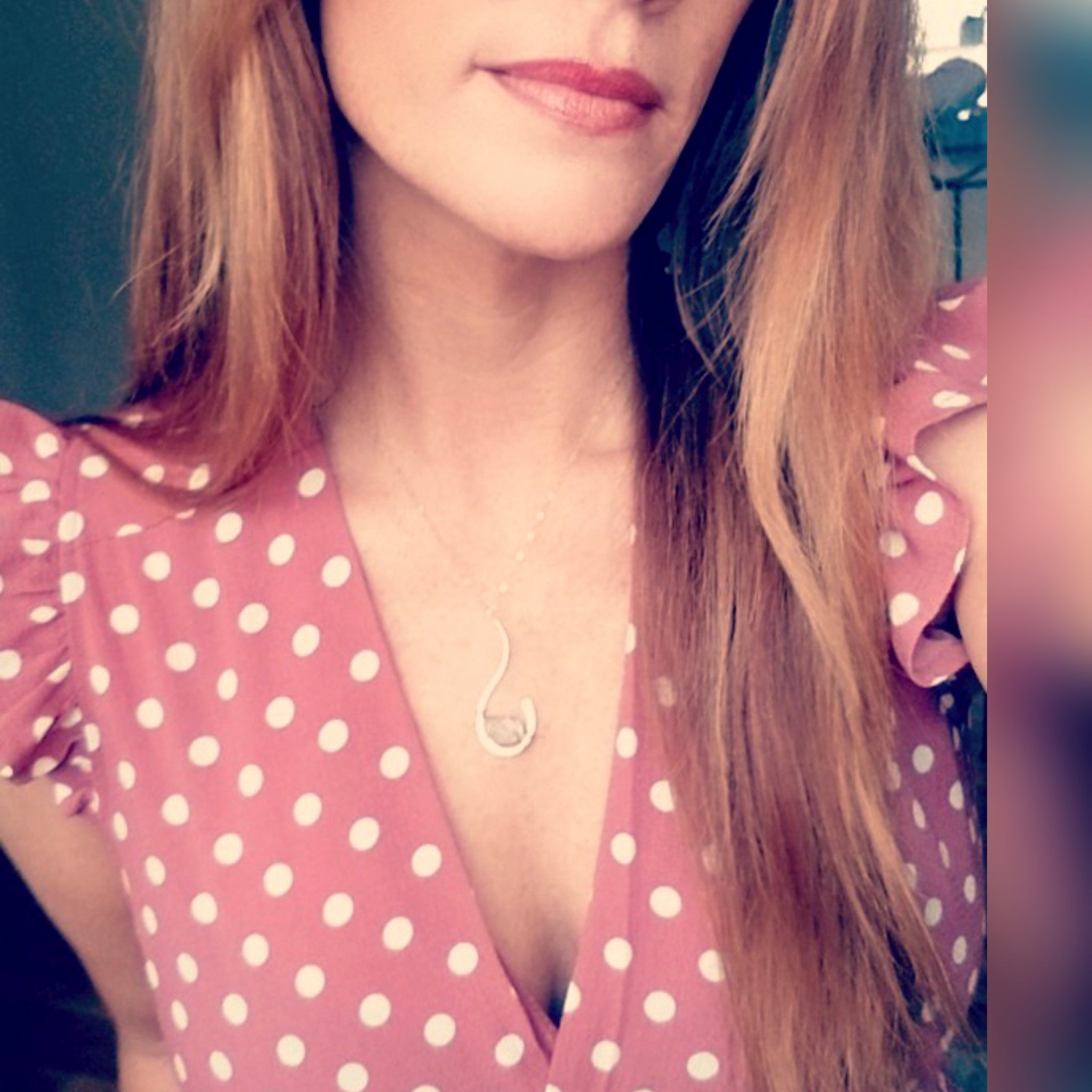 Herkimer Hook Necklace