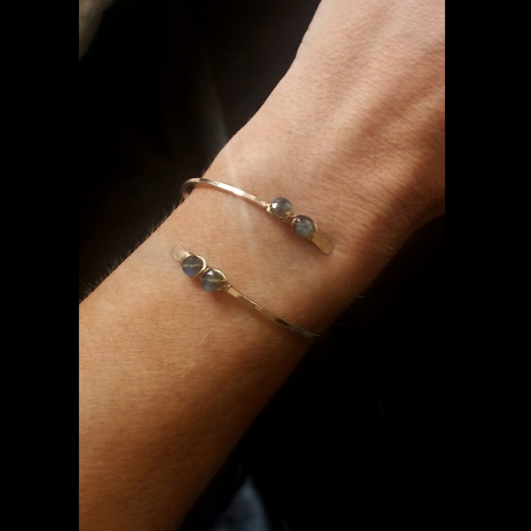 Labradorite Wrap Around Cuff Bracelet