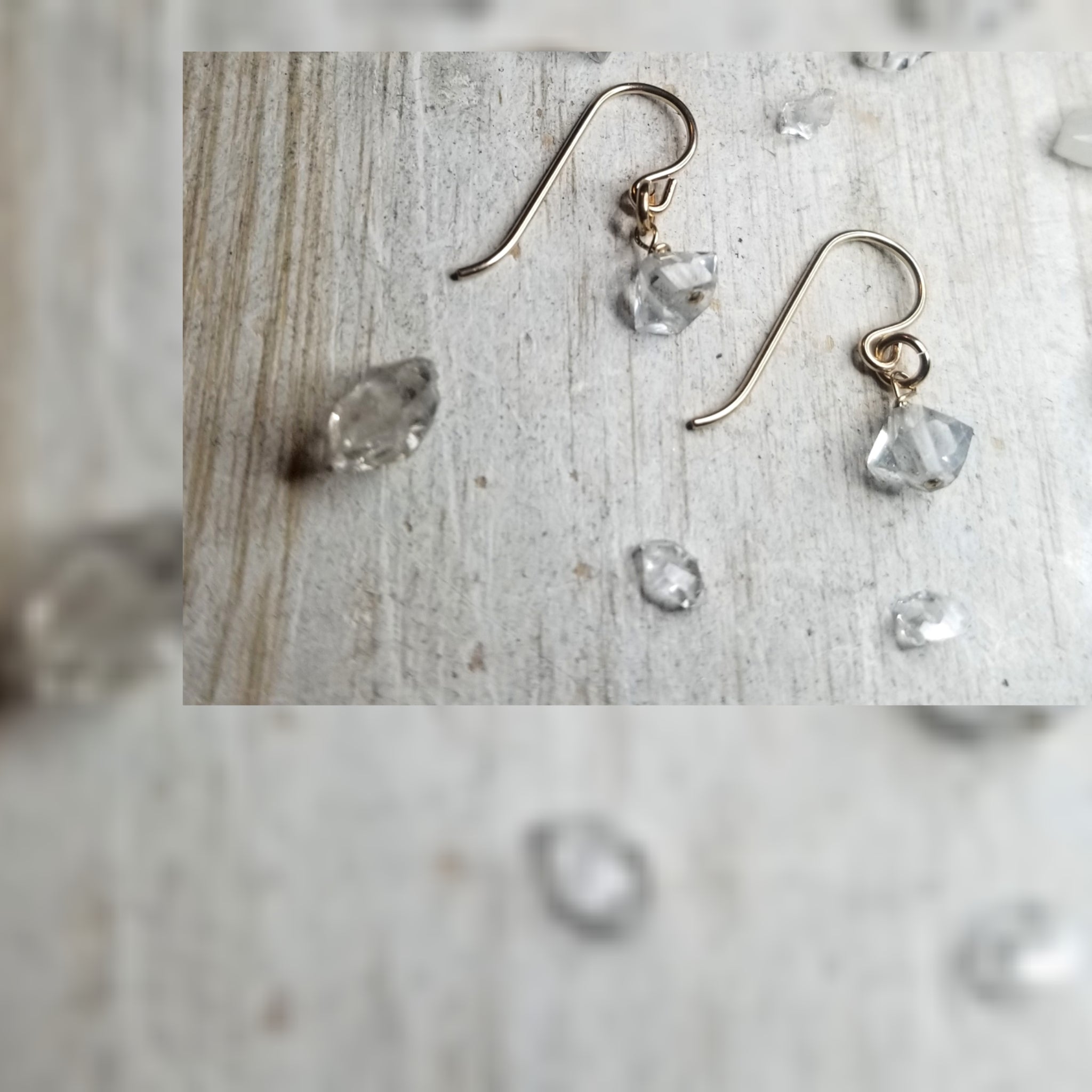 Herkimer drop Earrings