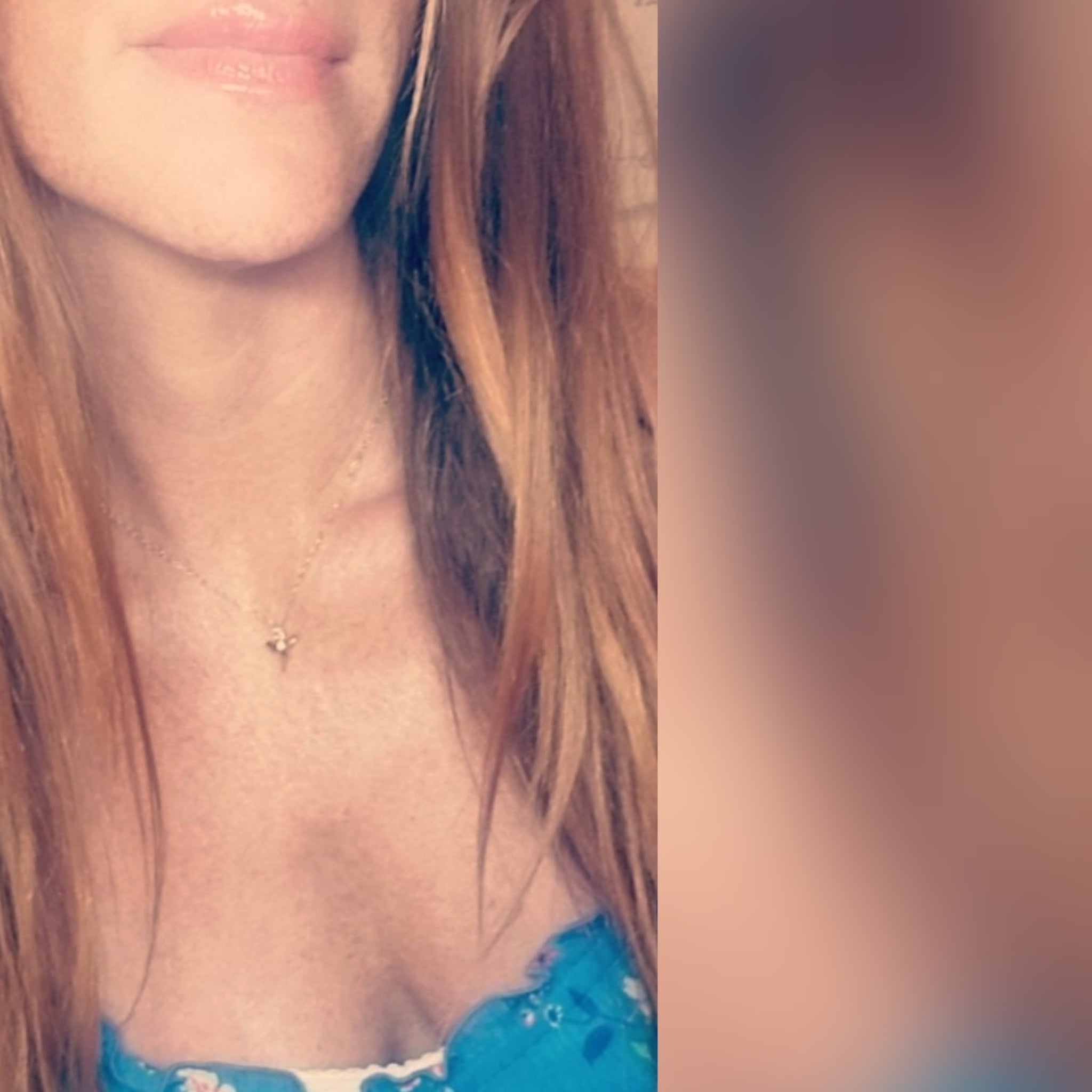 Tiny shark tooth necklace