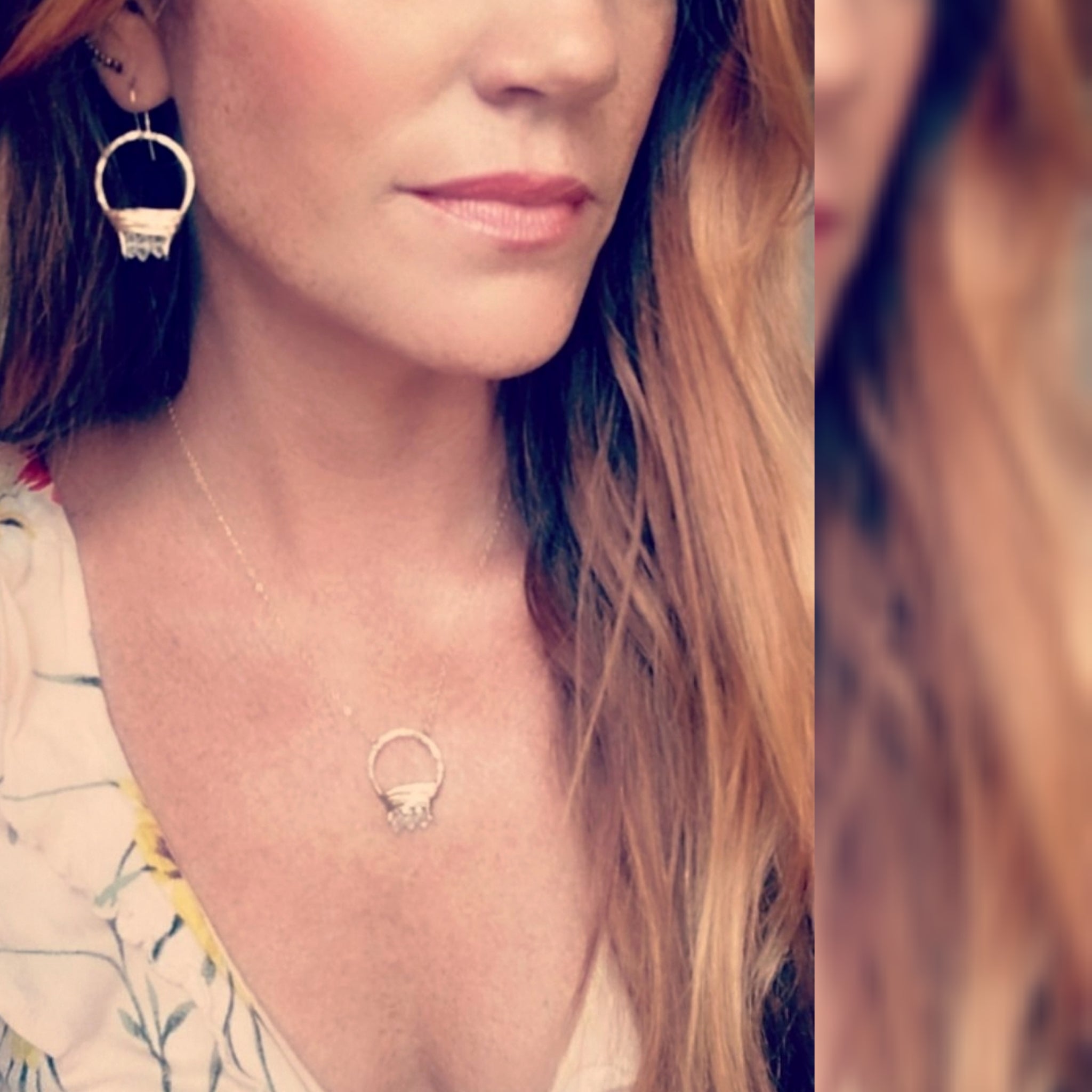 Herkimer Hot Air balloon earrings