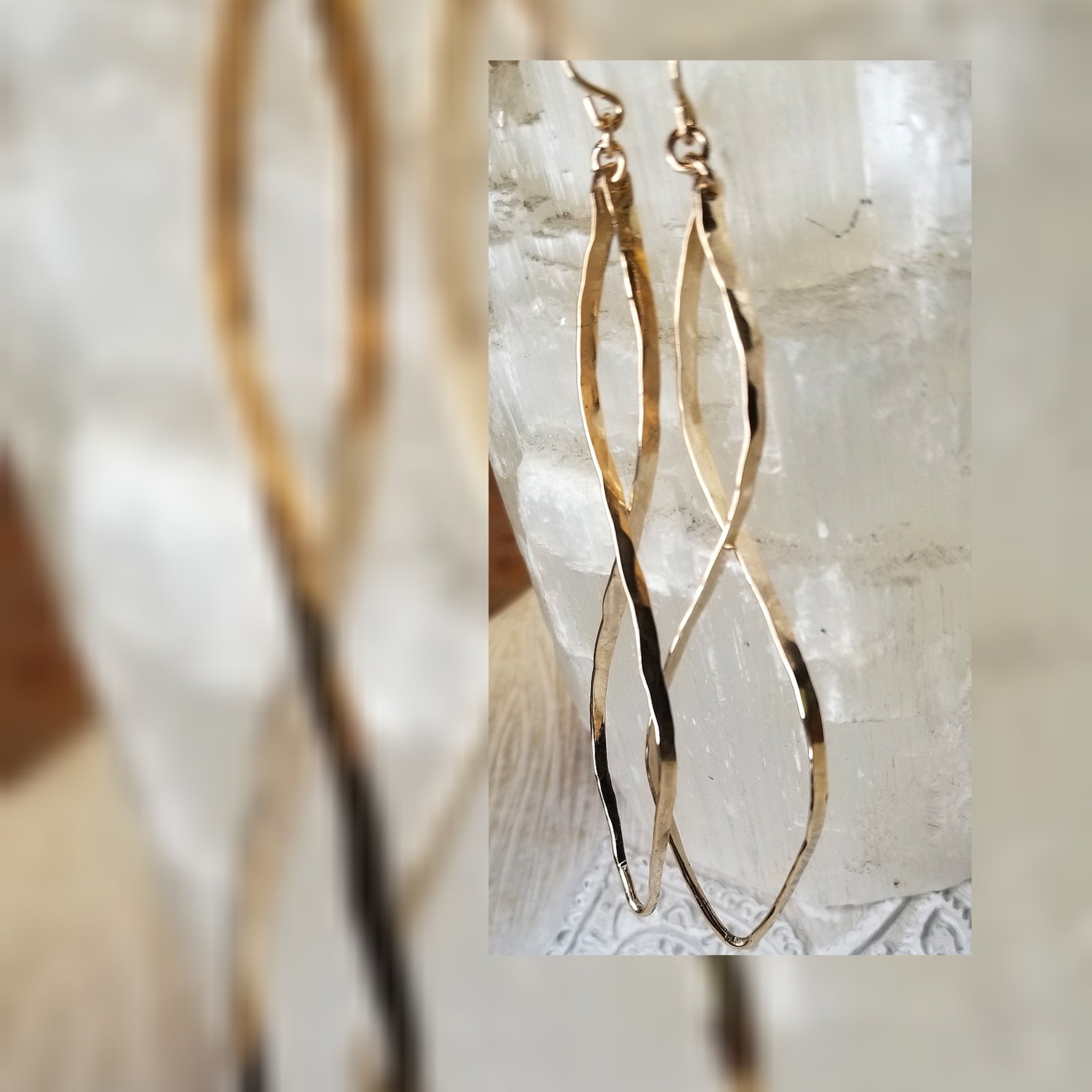 Twisted flame earrings