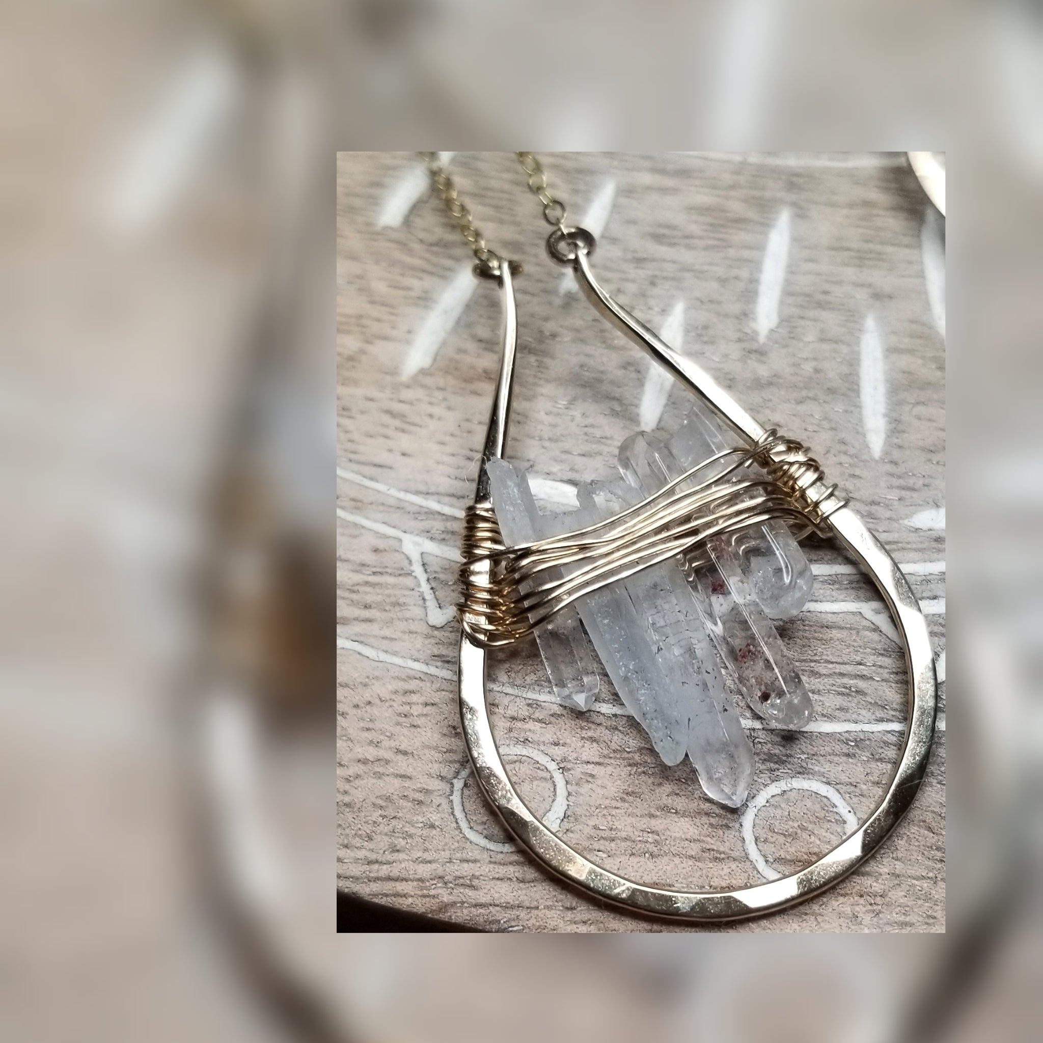 Crystal tear Drop necklace