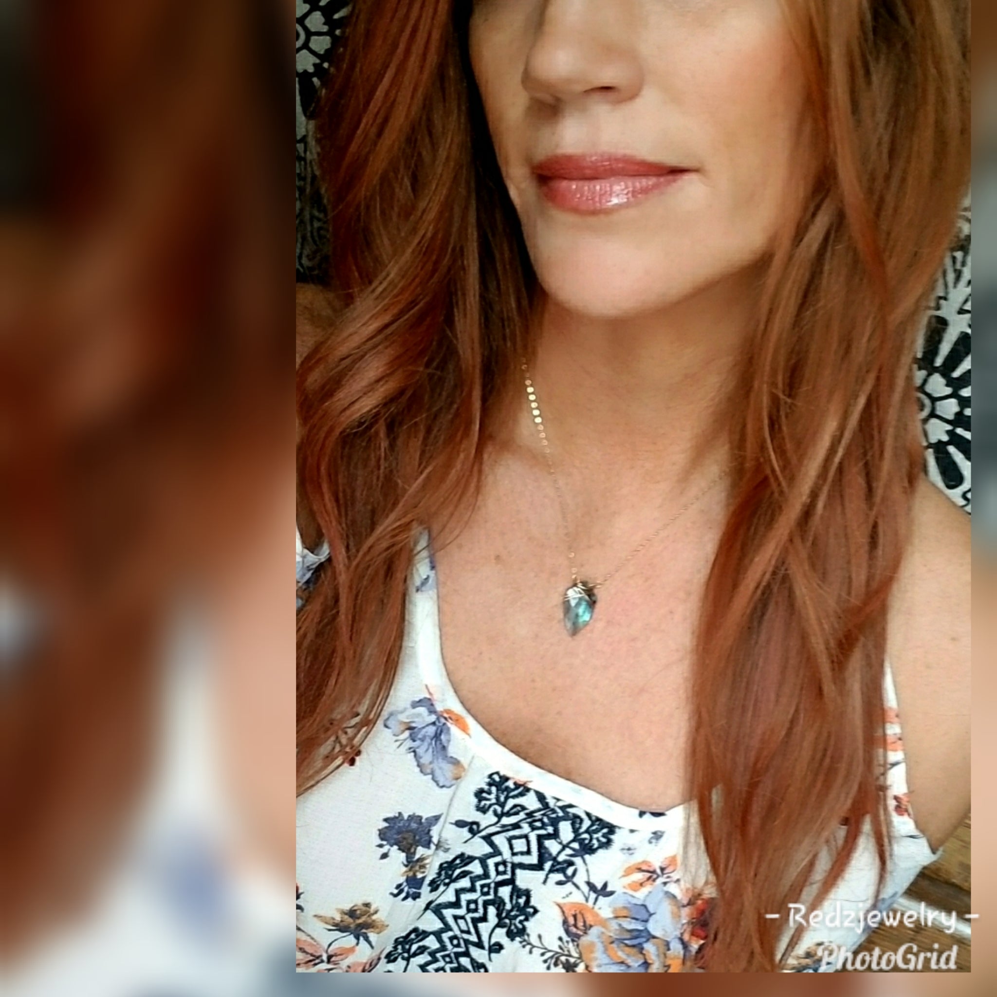 Labradorite Arrowhead Necklace