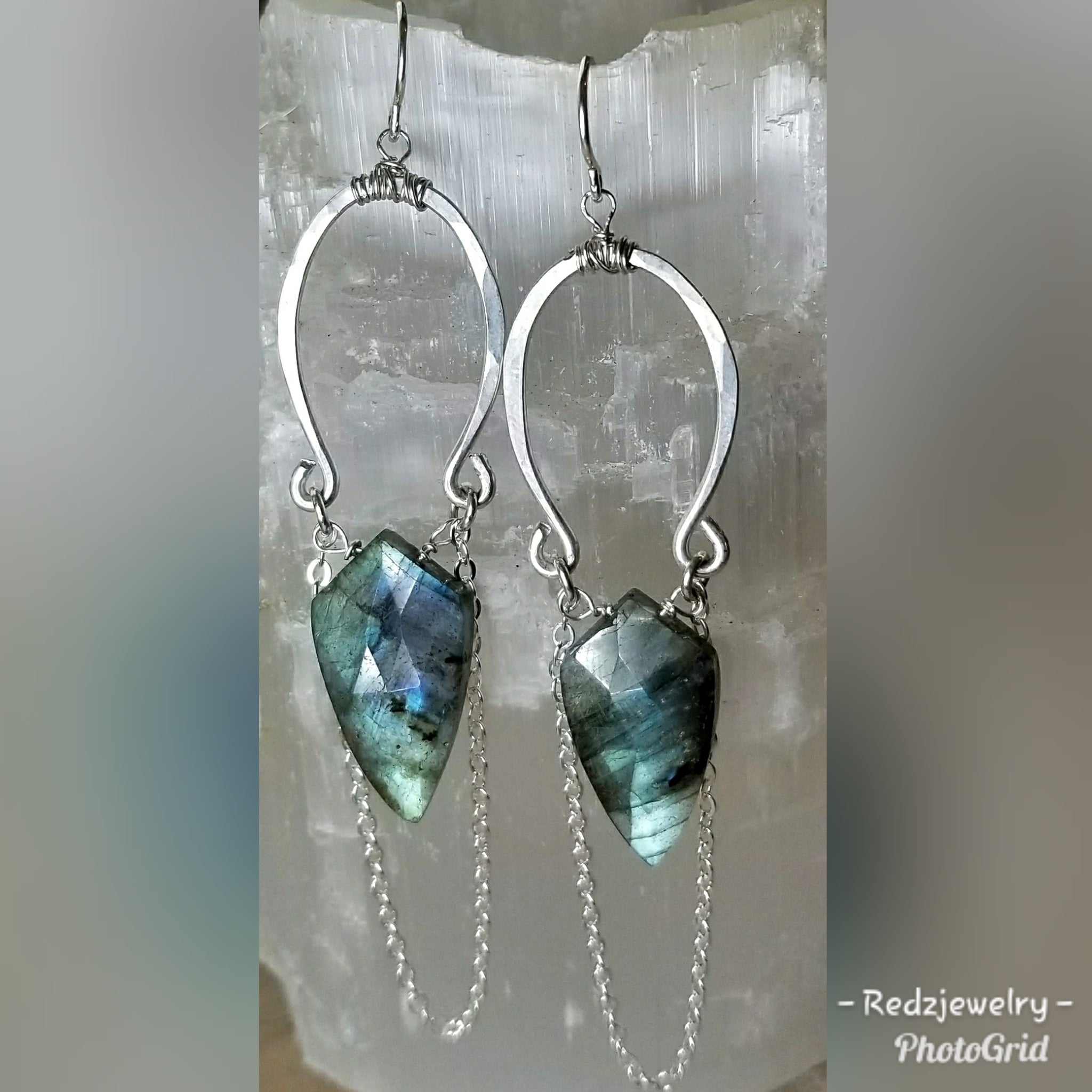 Labradorite Arrowhead earrings