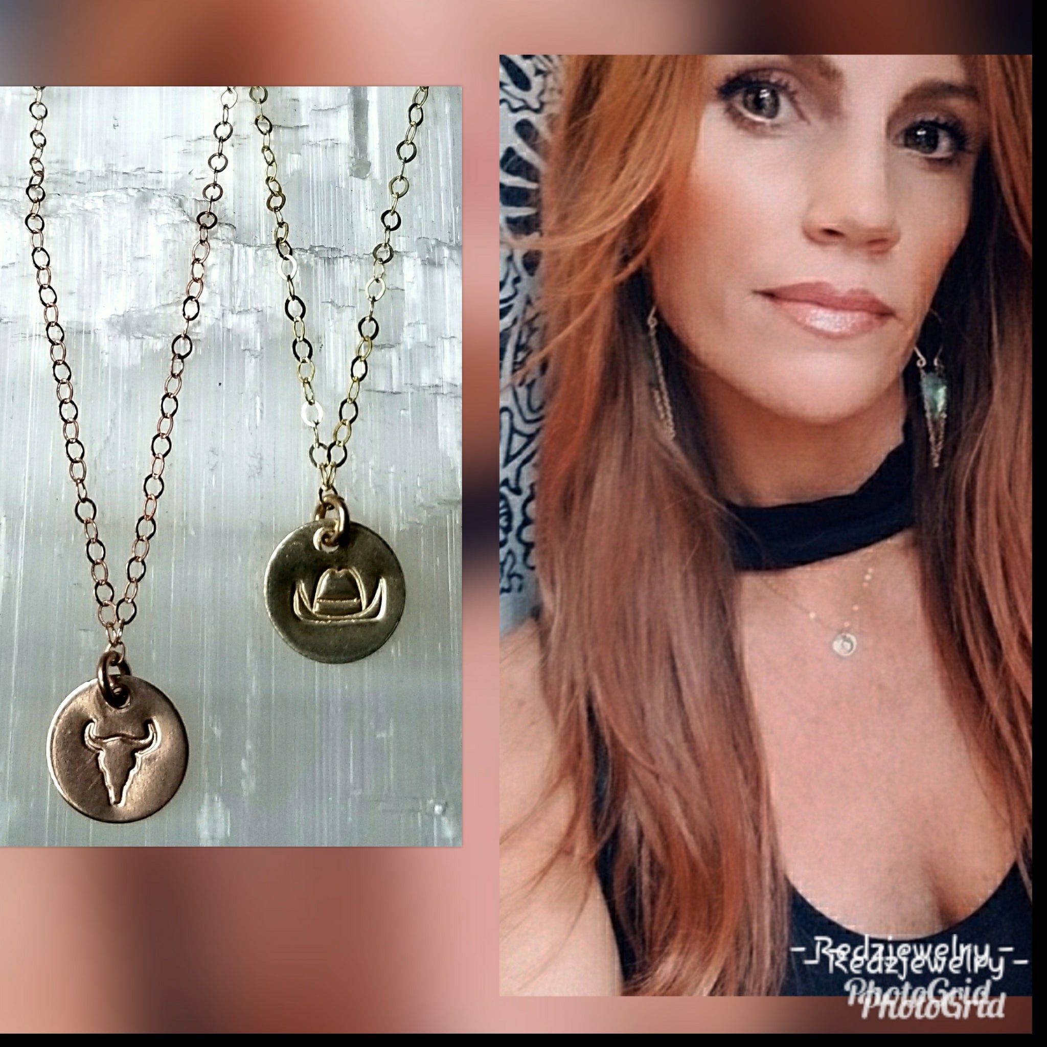 Texas style mini coin necklace