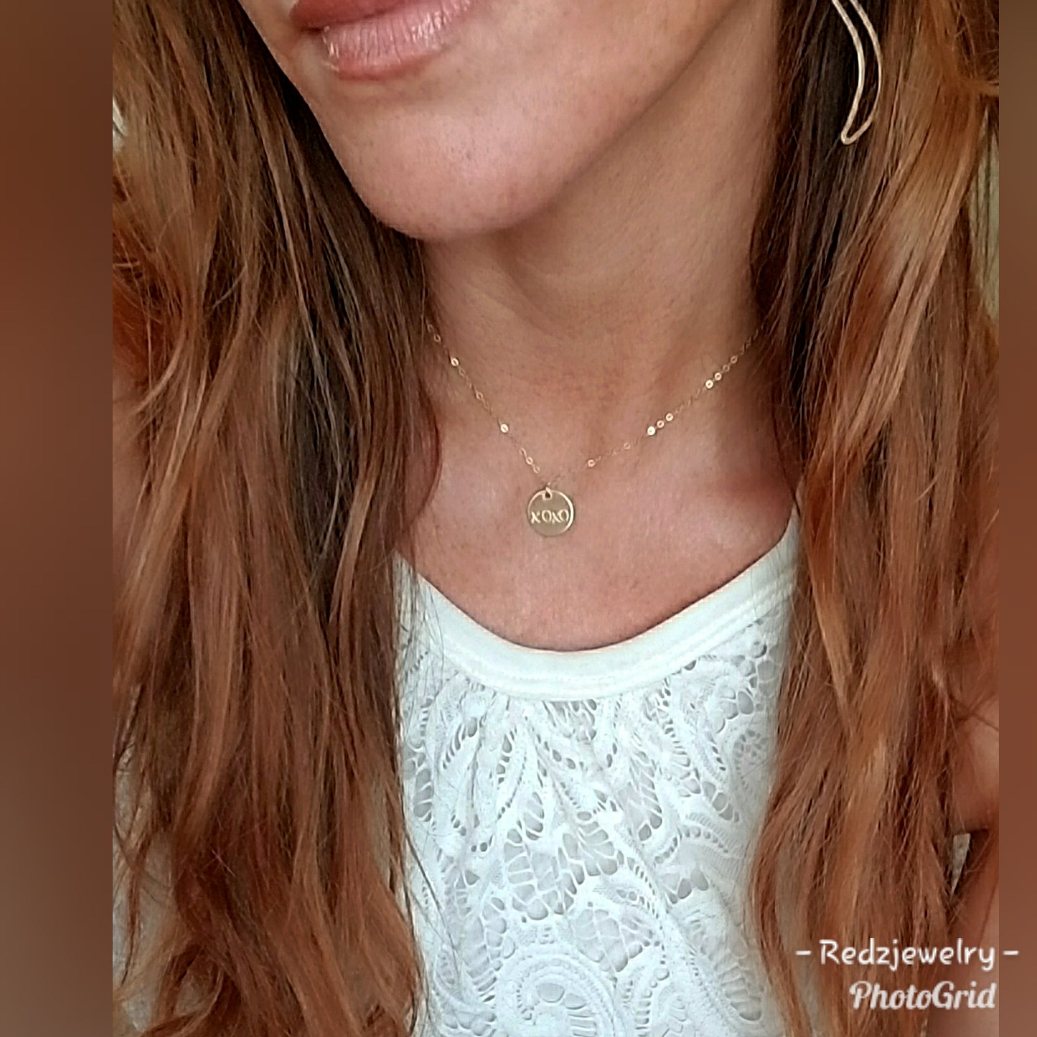 Unique Personalized coin necklace 12.5mm