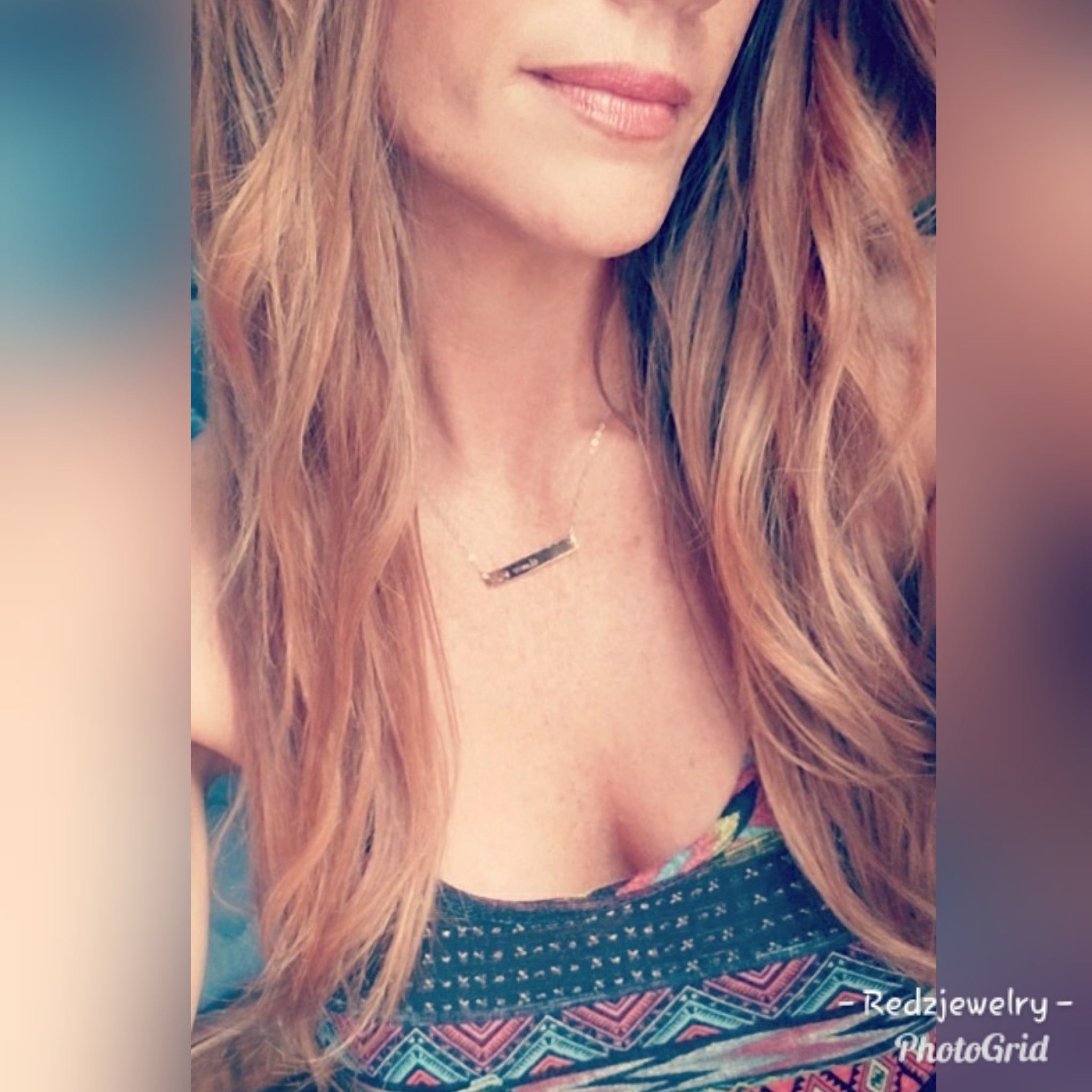 Choose kind bar necklace