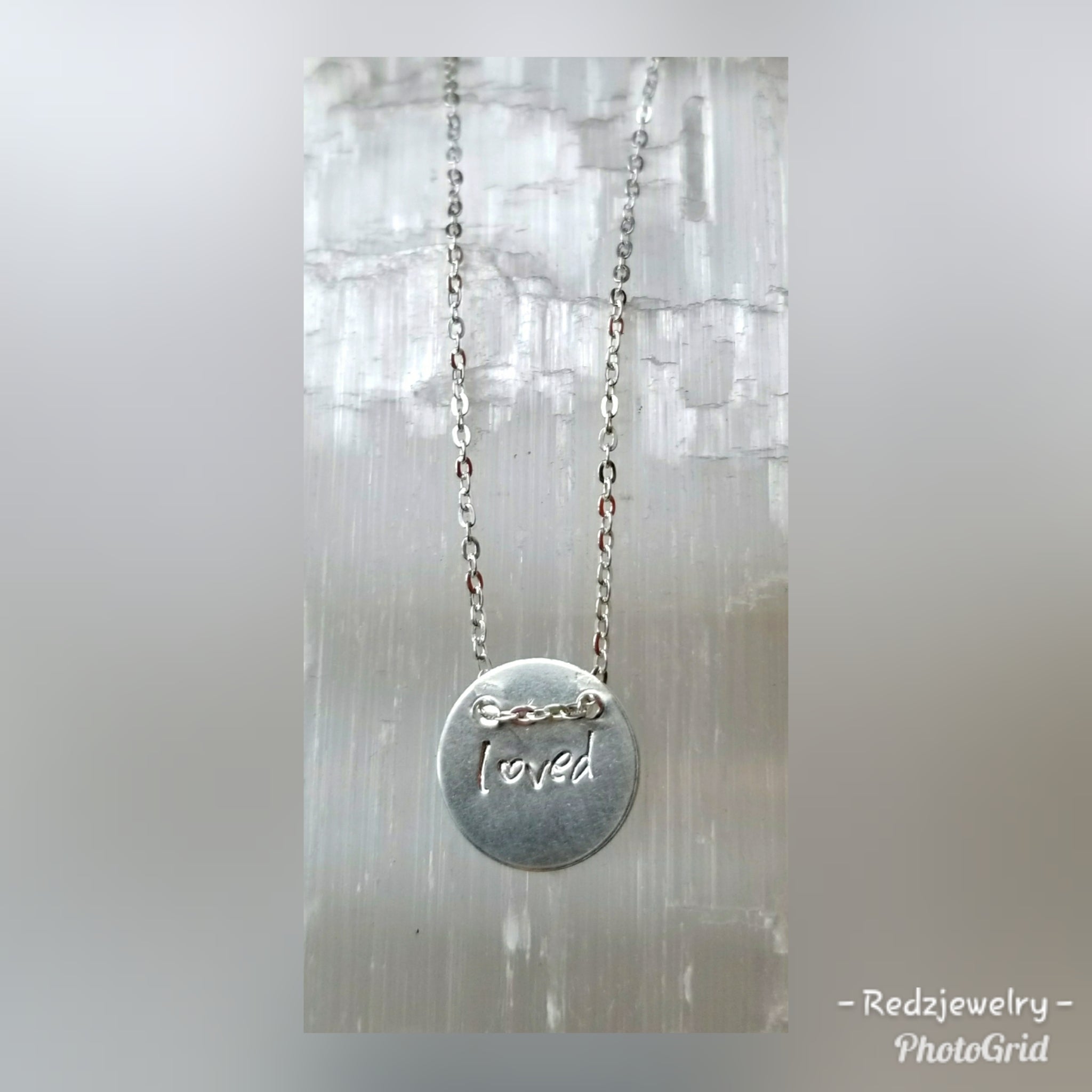 Loved Coin Necklace Button Style
