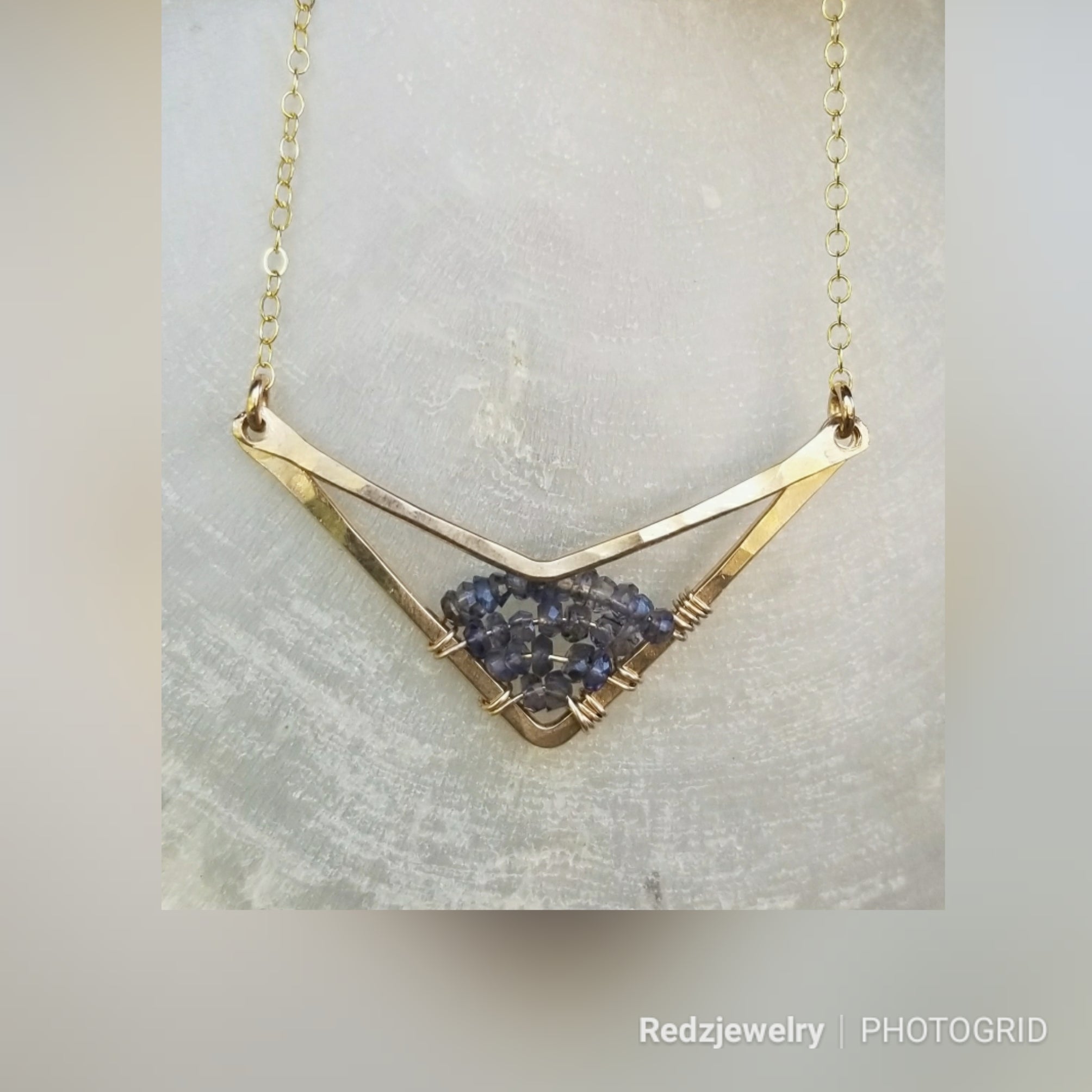 Tanzanite Gemmed up double chevron