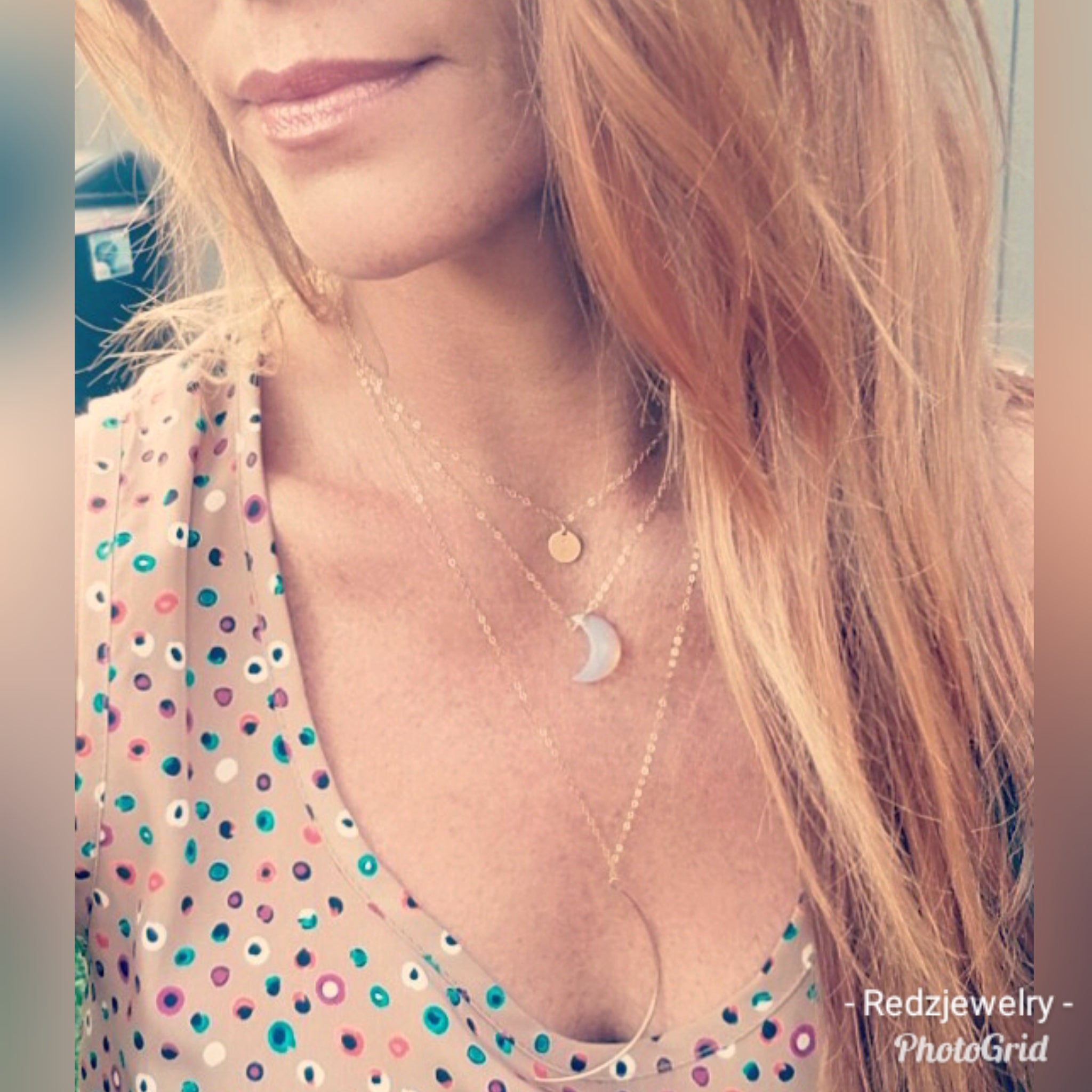 Opalite Crescent moon