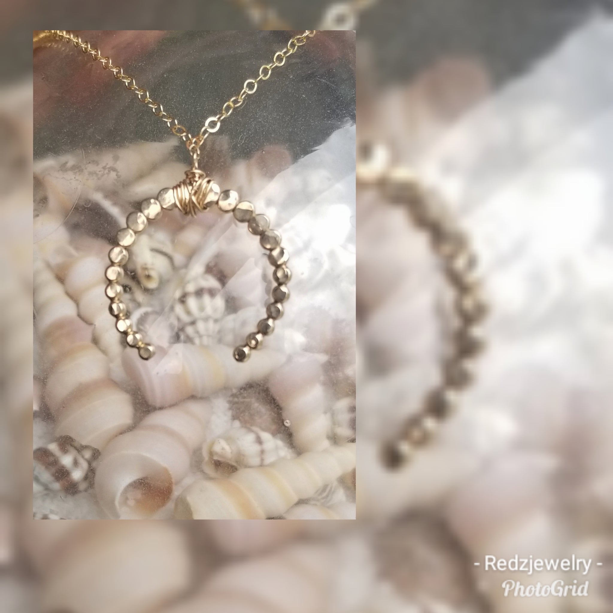 Beaded wire crescent