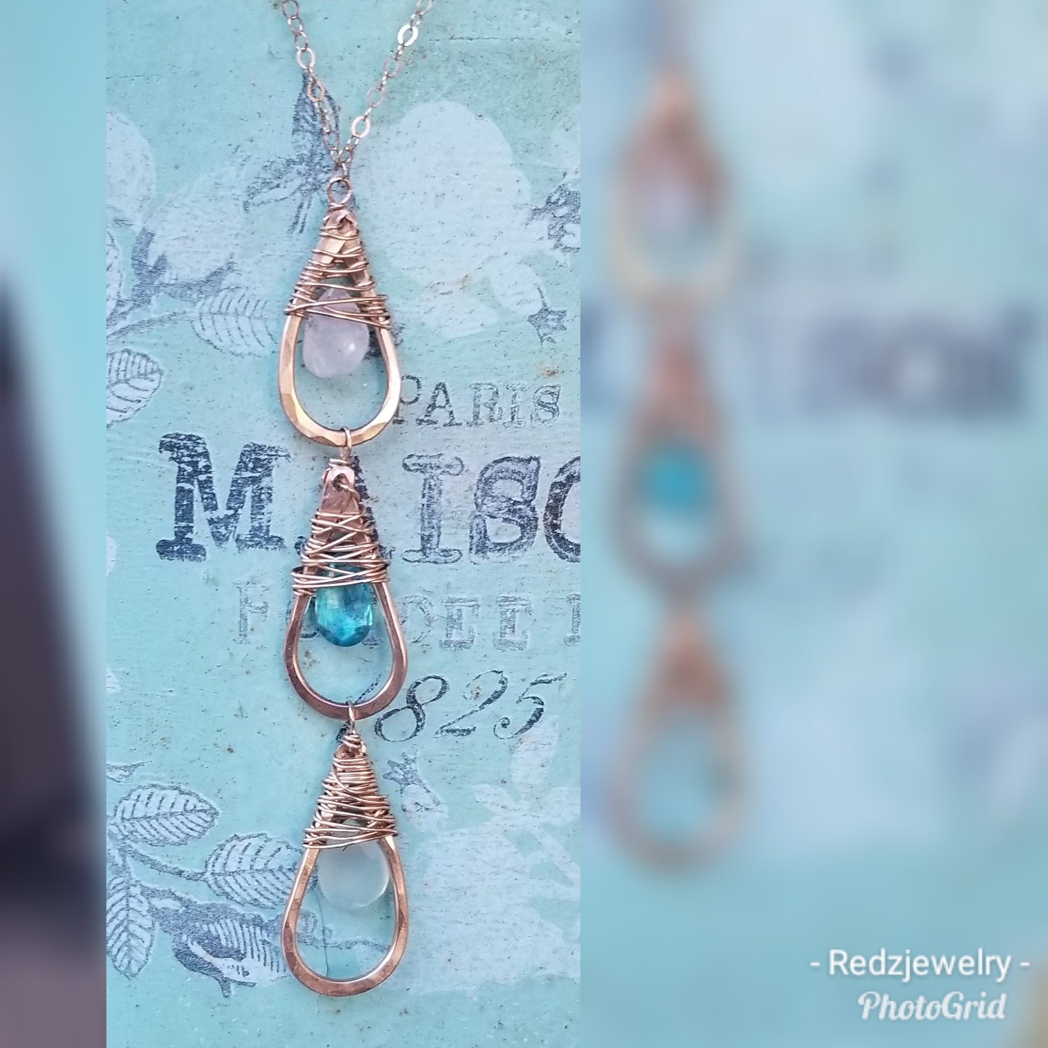 Water drop necklace