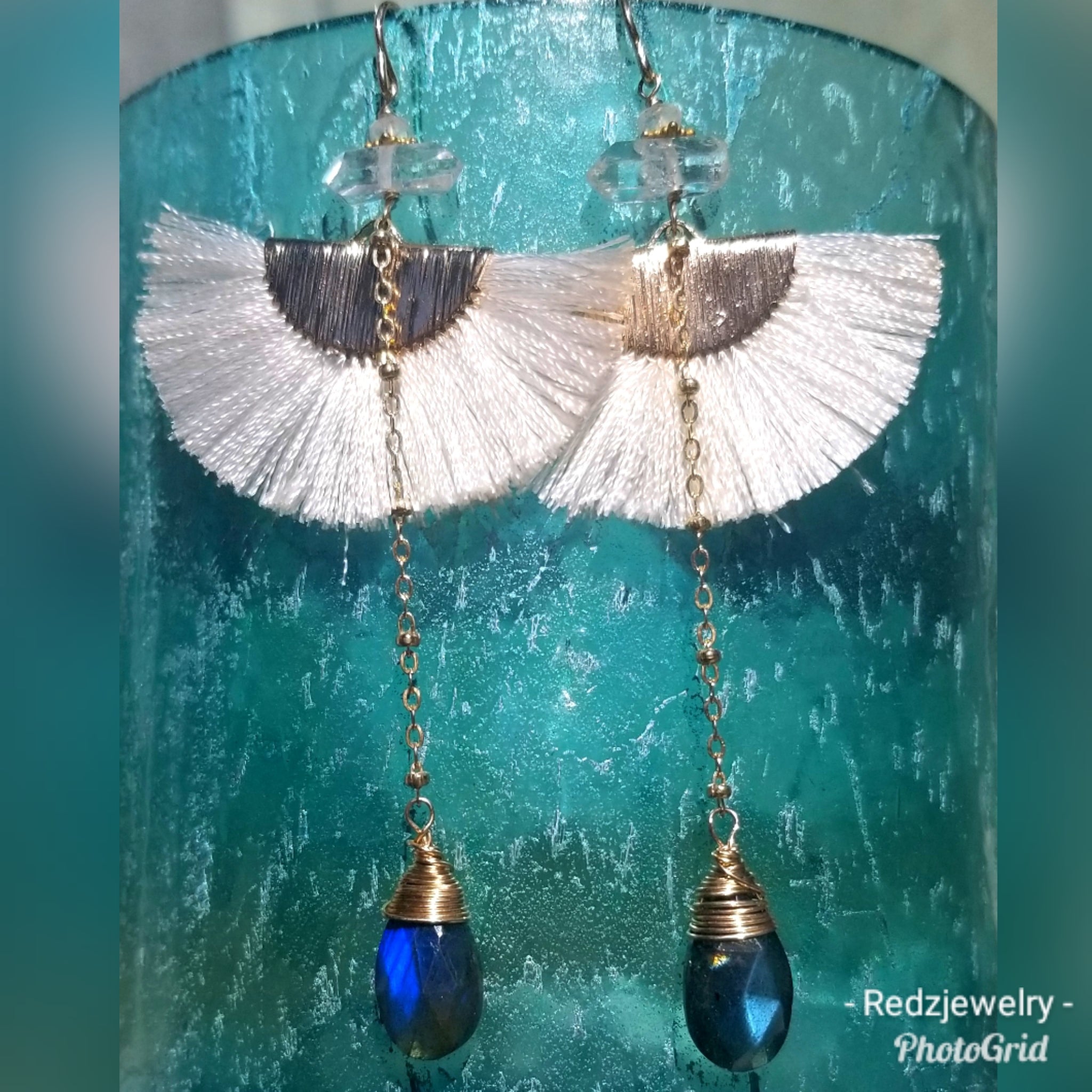 Silk Fan Earrings