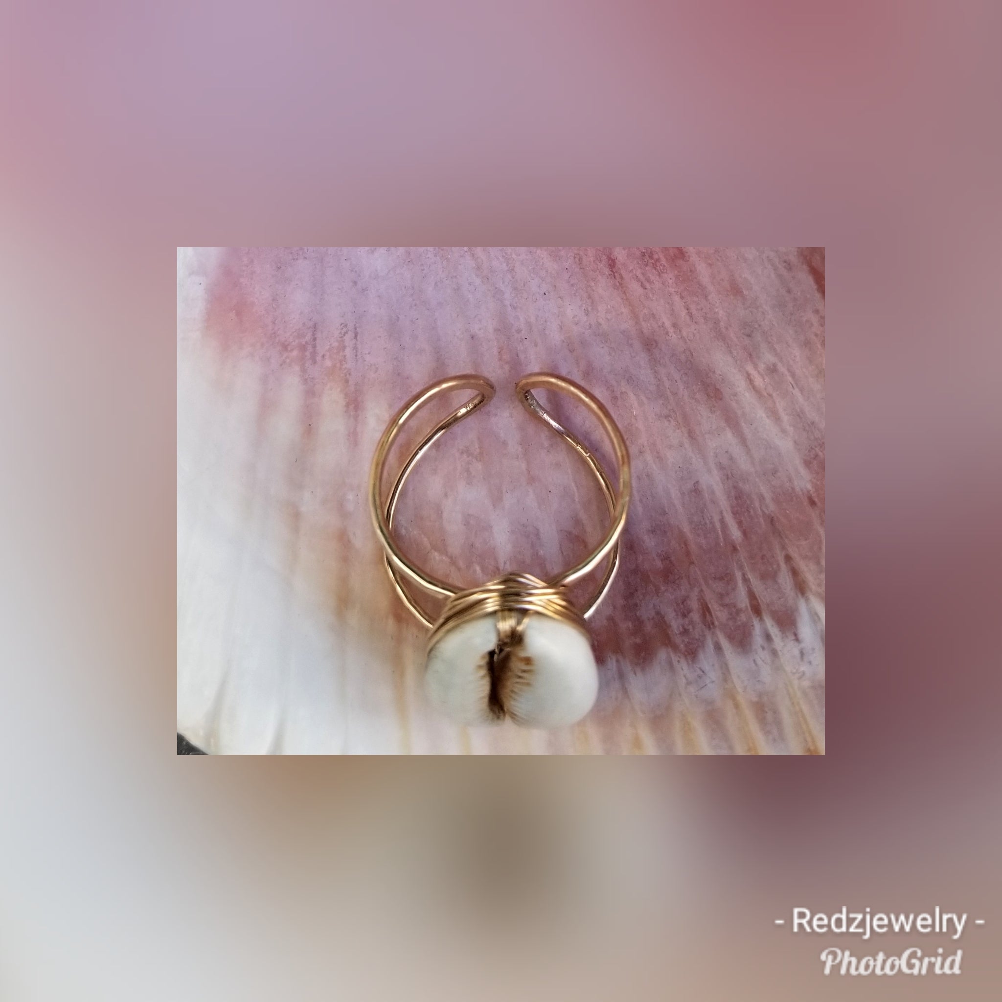 Cowrie Shell Ring