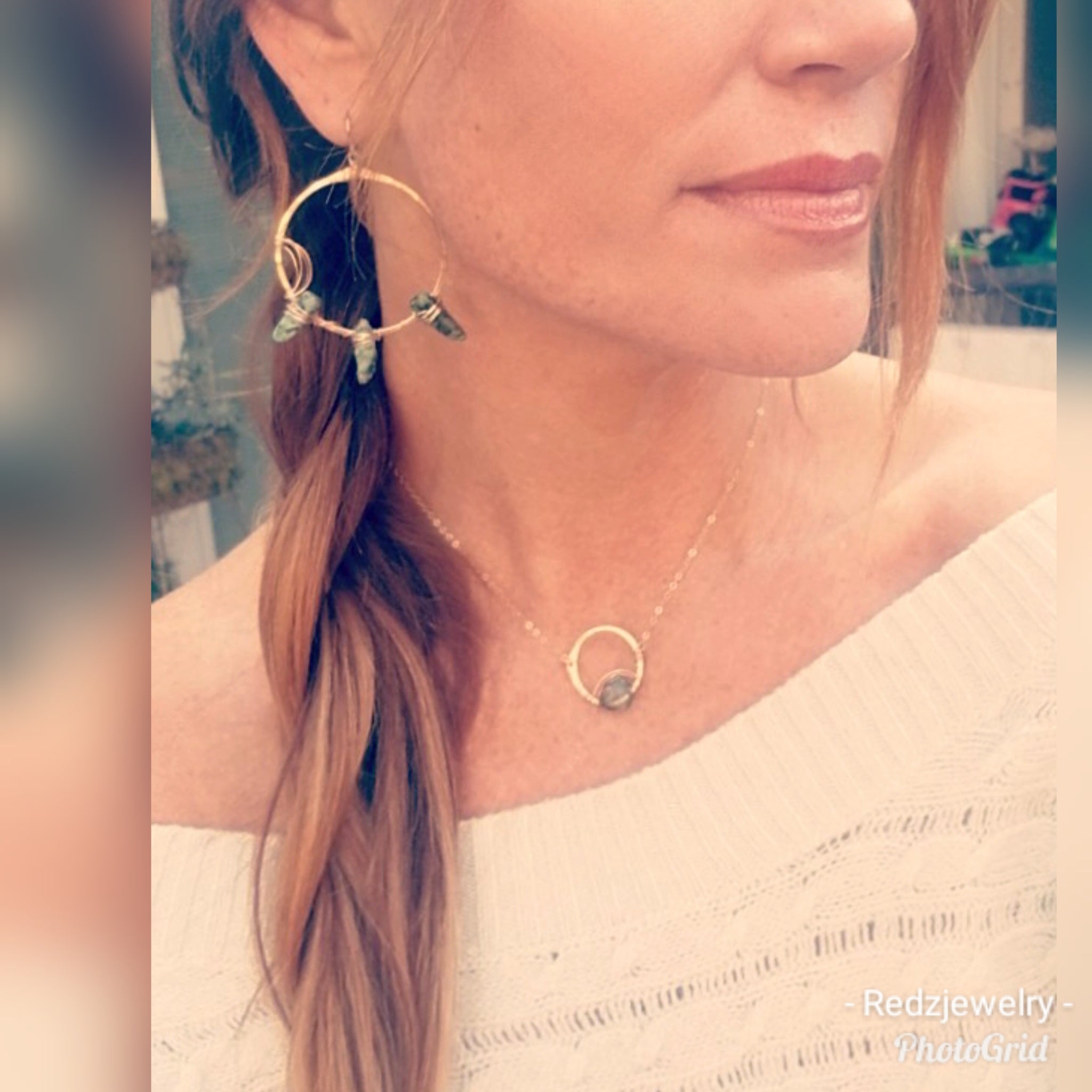 Turquoise Sun Earrings