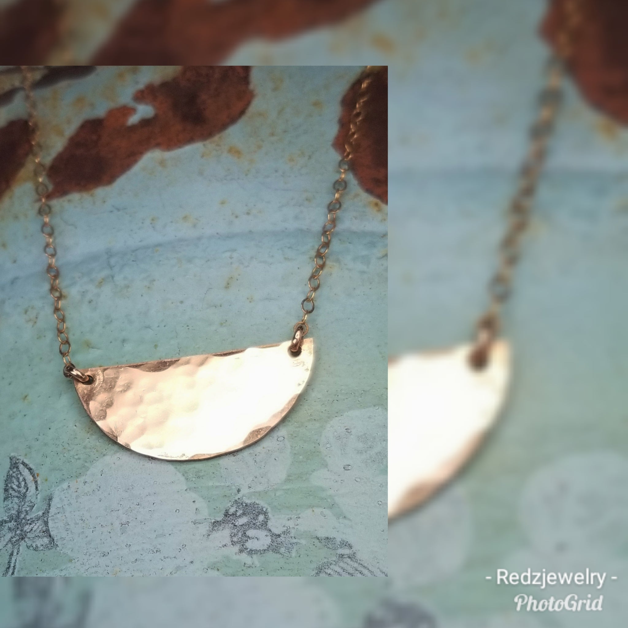 Half circle choker necklace