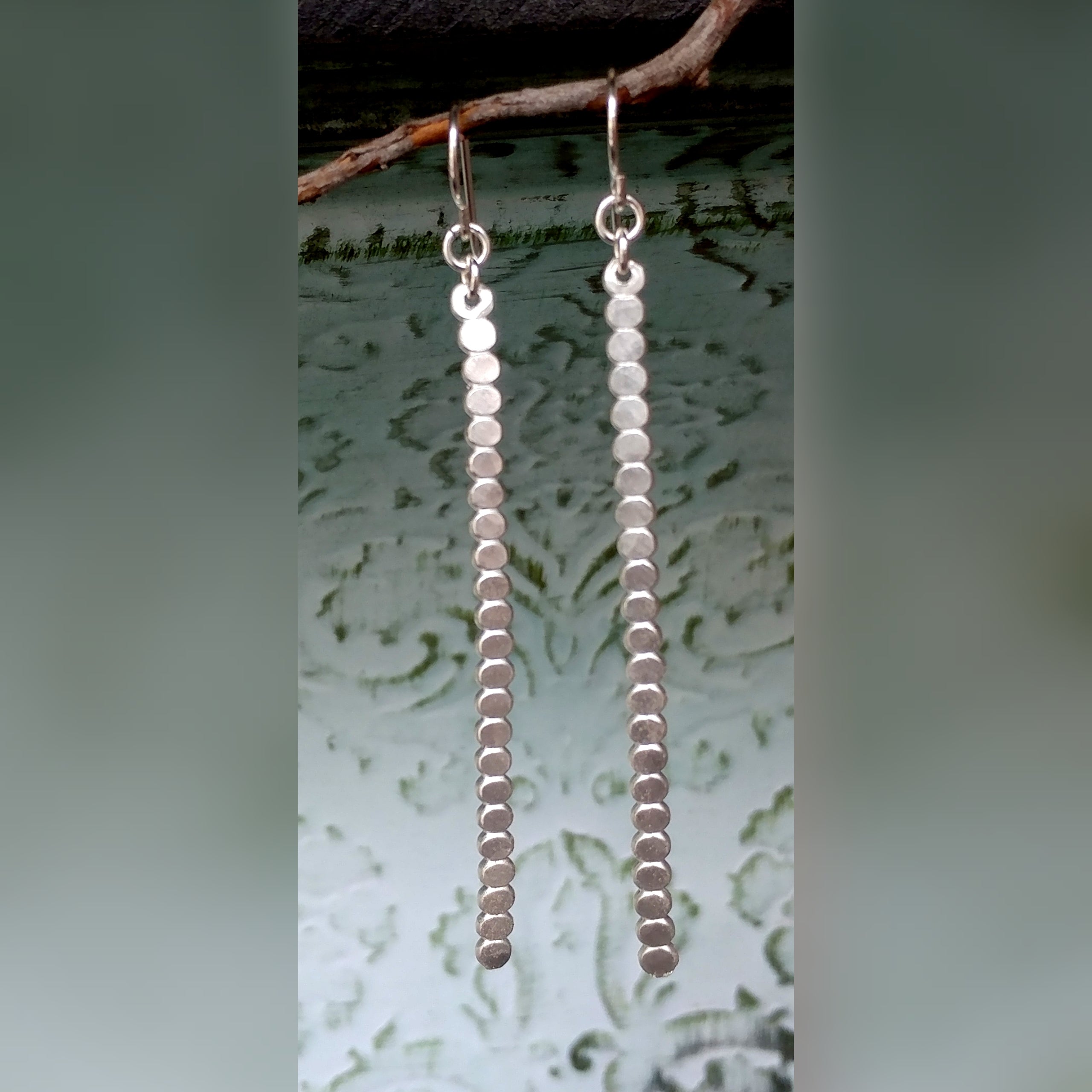 Beaded Bar Earrings