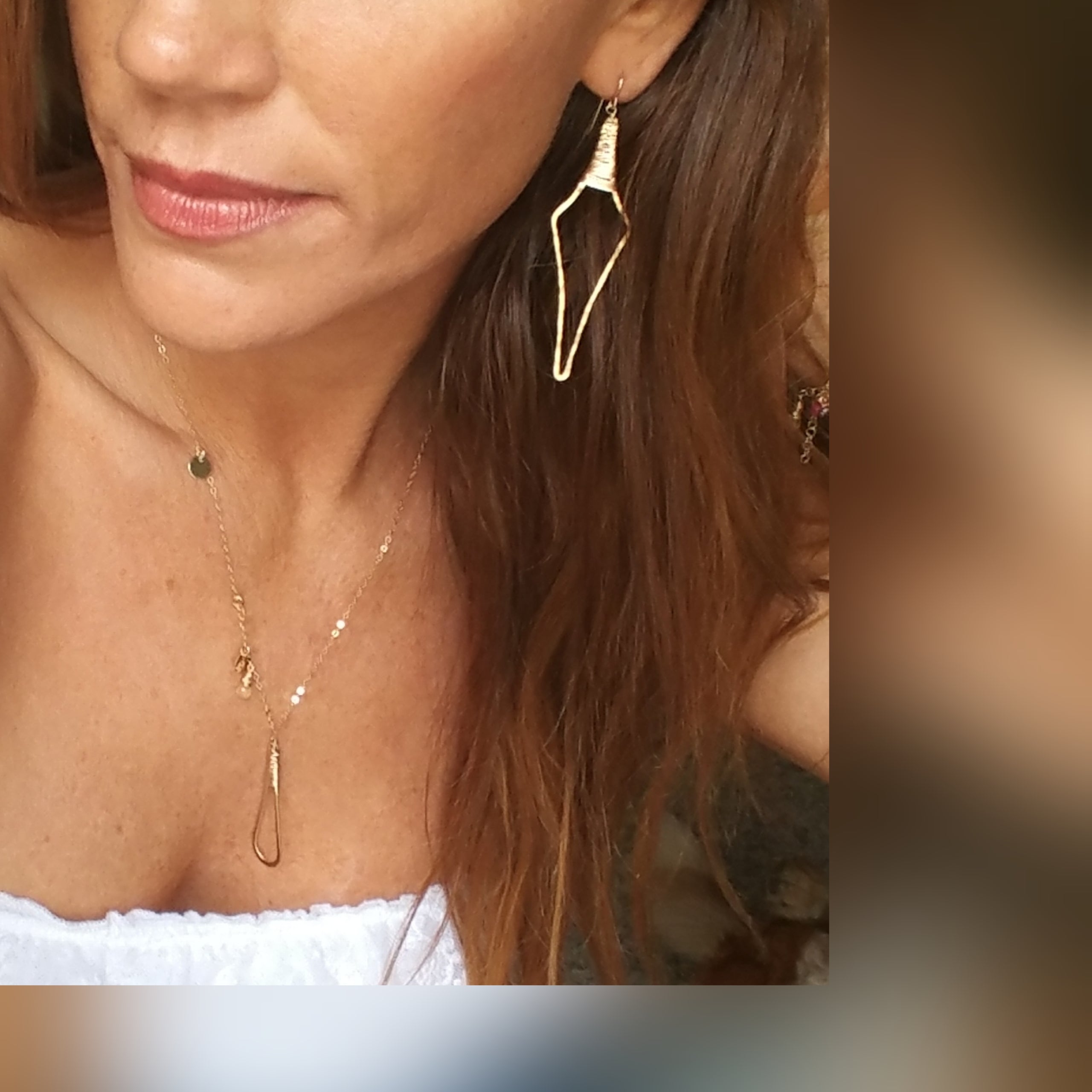 Hammered Spear Earrings