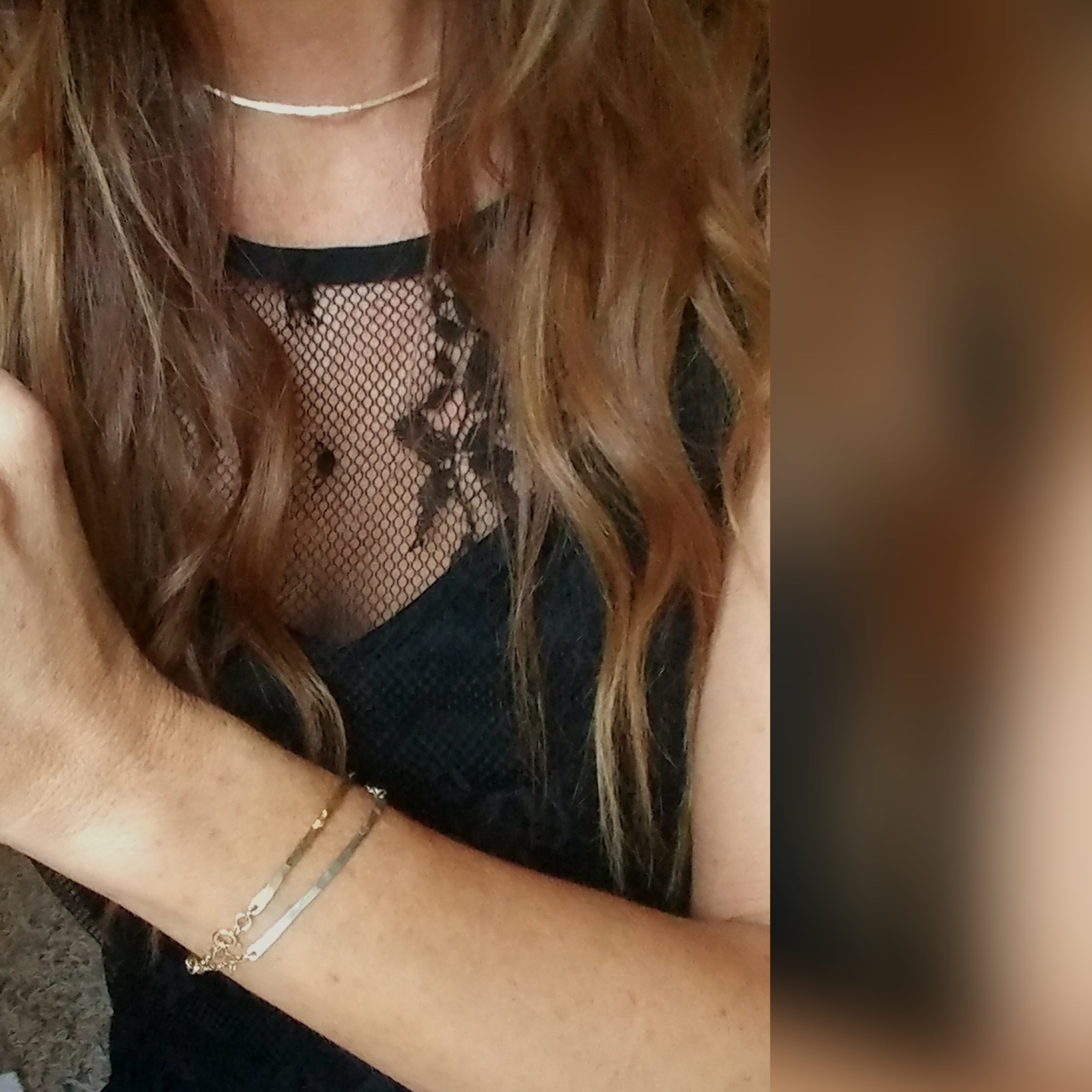 Double Bar Bracelet, 2-Tone Gold And Silver