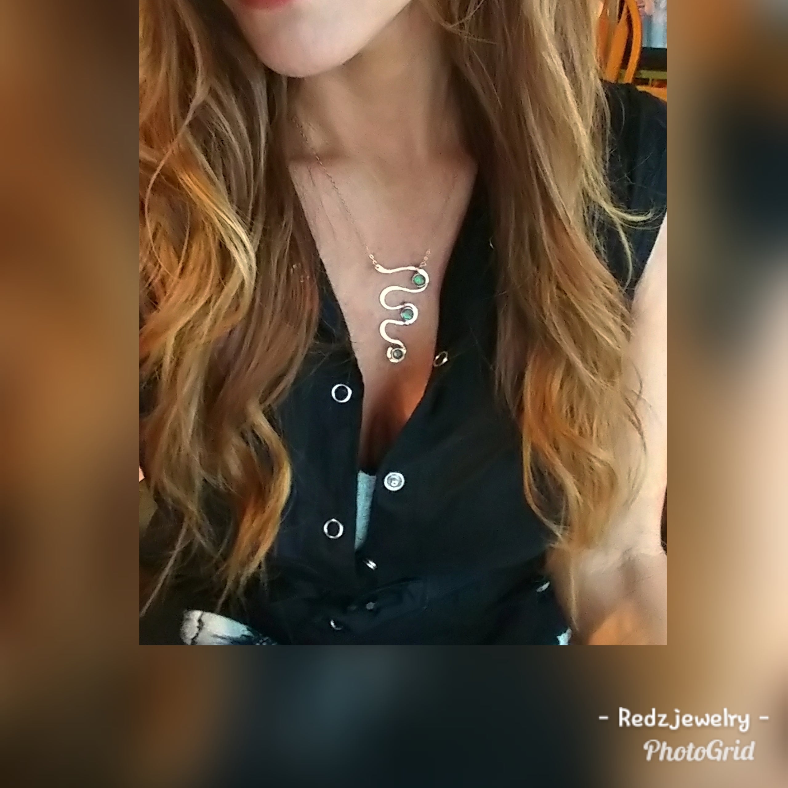 Abstract Road Of Life Necklace