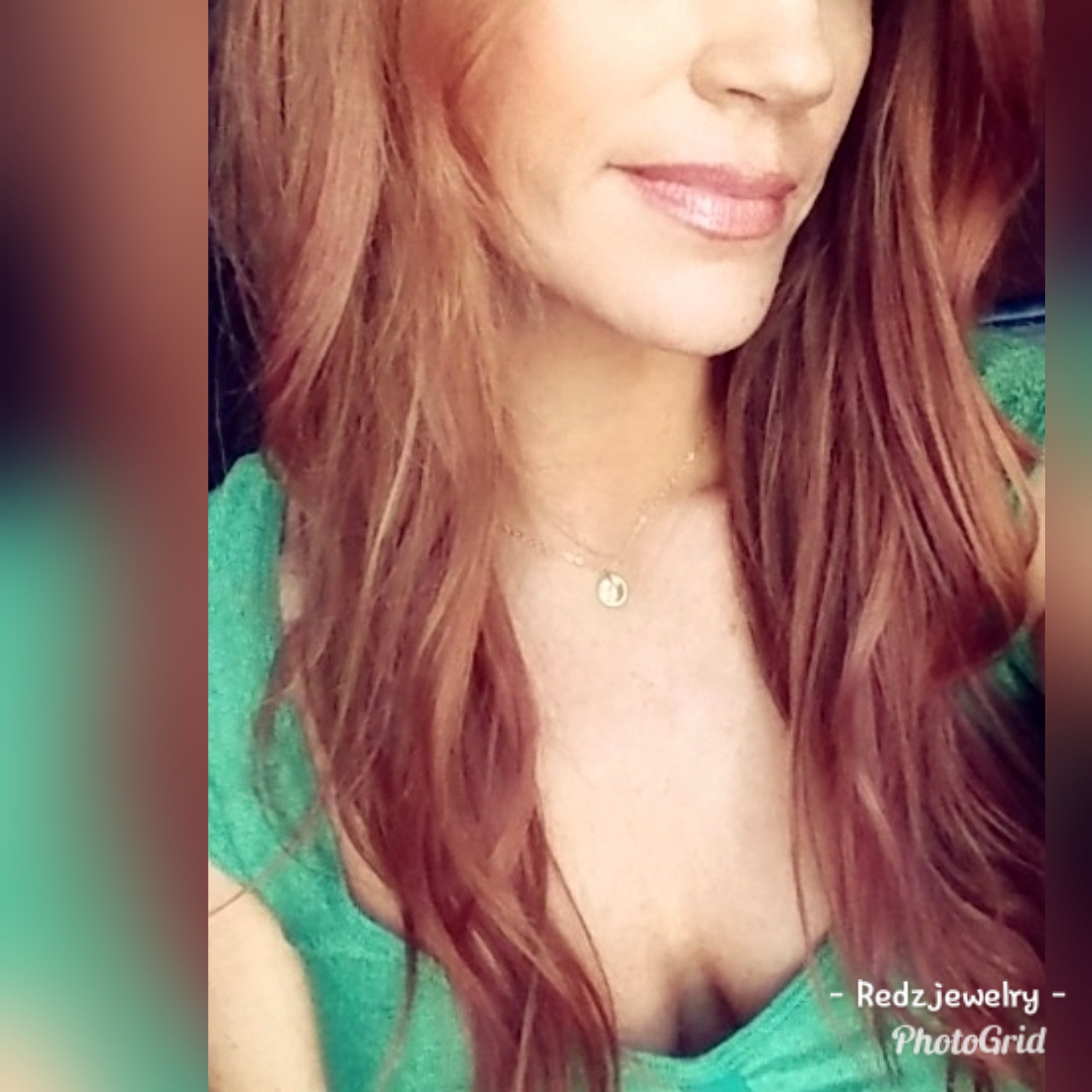 Customizable Tiny Coin Necklace 3/8in 9.5mm