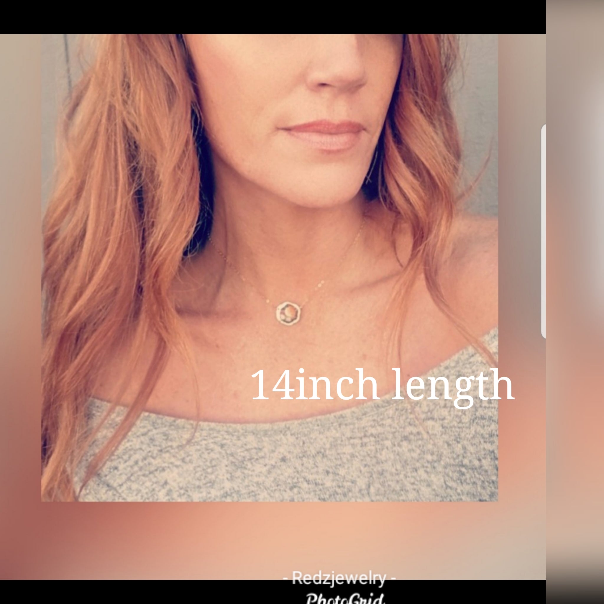 Oyster Turquoise Circle Necklace