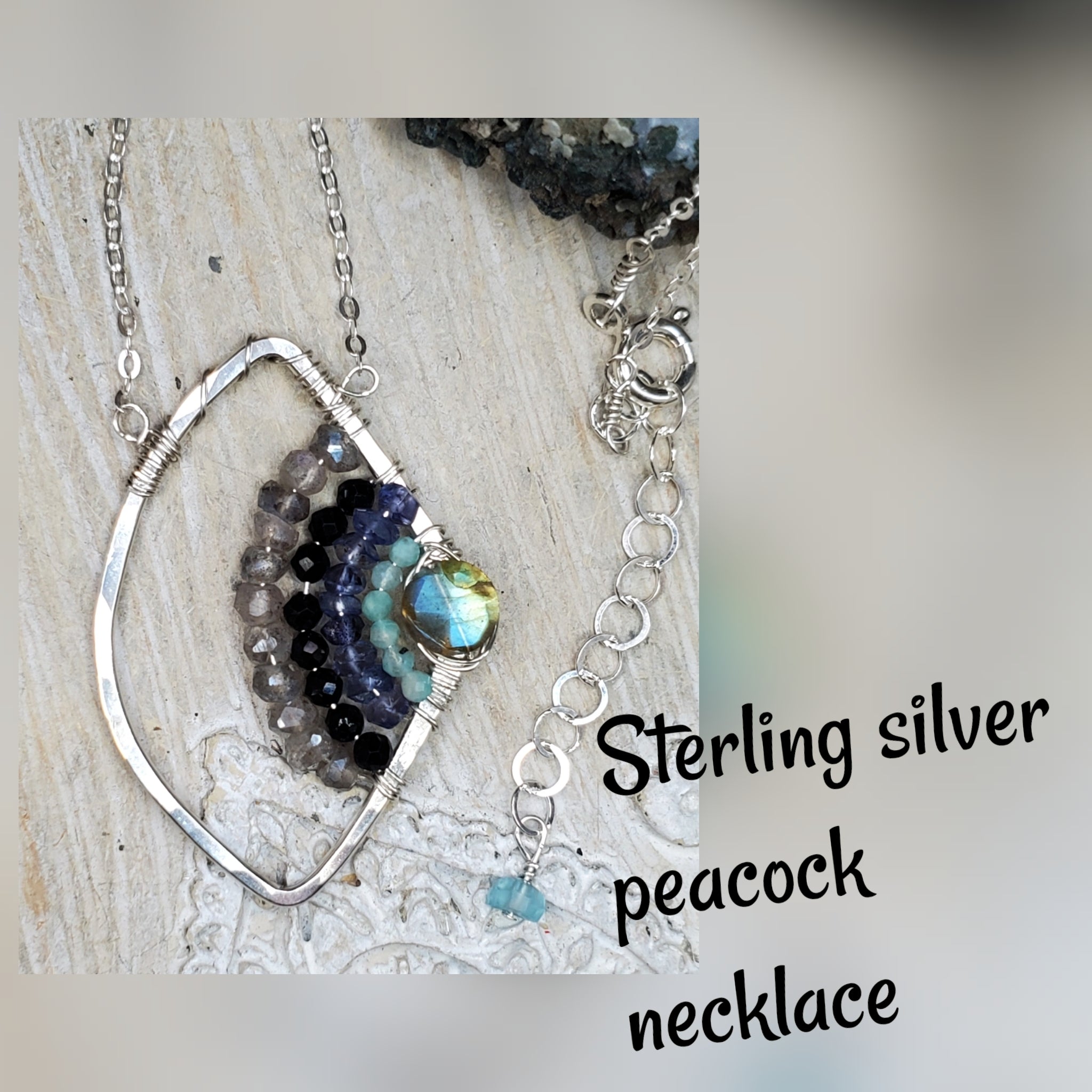 Peacock necklace